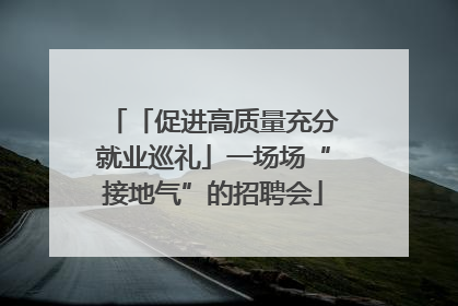 「促进高质量充分就业巡礼」一场场“接地气”的招聘会