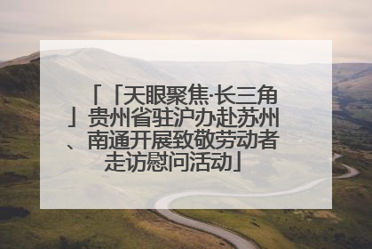 「天眼聚焦·长三角」贵州省驻沪办赴苏州、南通开展致敬劳动者走访慰问活动