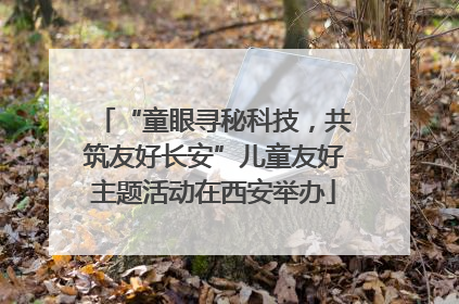 “童眼寻秘科技，共筑友好长安”儿童友好主题活动在西安举办
