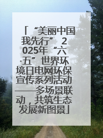 “美丽中国我先行” 2025年“六·五”世界环境日电网环保宣传系列活动——多场景联动，共筑生态发展新图景
