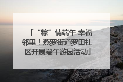 “粽”情端午 幸福邻里！燕罗街道罗田社区开展端午游园活动