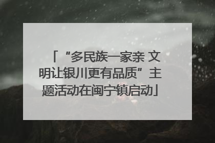 “多民族一家亲 文明让银川更有品质”主题活动在闽宁镇启动
