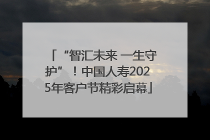 “智汇未来 一生守护”！中国人寿2025年客户节精彩启幕