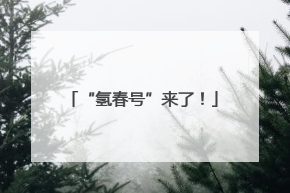 “氢春号”来了！