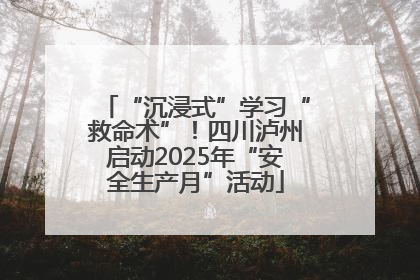 “沉浸式”学习“救命术”！四川泸州启动2025年“安全生产月”活动