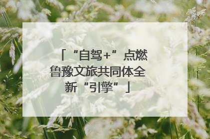 “自驾+”点燃鲁豫文旅共同体全新“引擎”