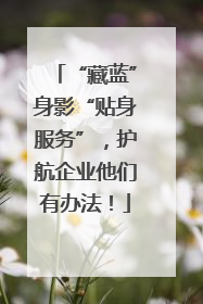 “藏蓝”身影“贴身服务”，护航企业他们有办法！