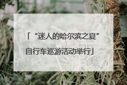 “迷人的哈尔滨之夏”自行车巡游活动举行