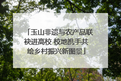玉山非遗与农产品联袂进高校 校地携手共绘乡村振兴新图景
