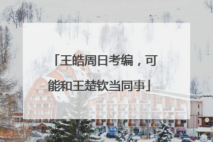 王皓周日考编，可能和王楚钦当同事