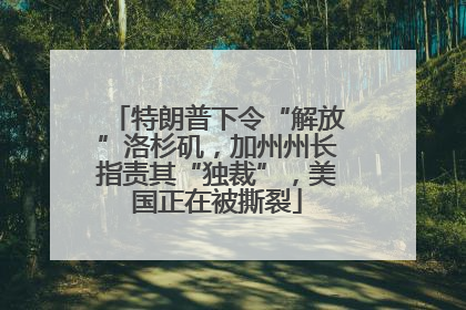 特朗普下令“解放”洛杉矶，加州州长指责其“独裁”，美国正在被撕裂
