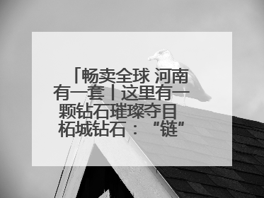 畅卖全球 河南有一套丨这里有一颗钻石璀璨夺目 柘城钻石：“链”就发展新动力