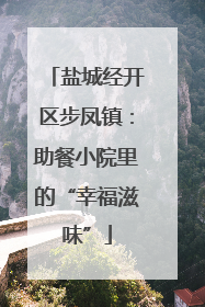 盐城经开区步凤镇：助餐小院里的“幸福滋味”