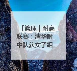 篮球｜耐高联赛：清华附中队获女子组总冠军