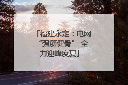 福建永定：电网“强筋健骨” 全力迎峰度夏