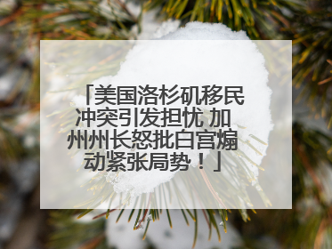 美国洛杉矶移民冲突引发担忧 加州州长怒批白宫煽动紧张局势！