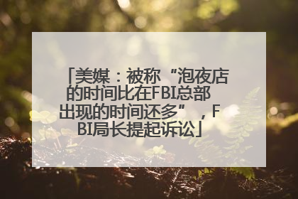 美媒：被称“泡夜店的时间比在FBI总部出现的时间还多”，FBI局长提起诉讼