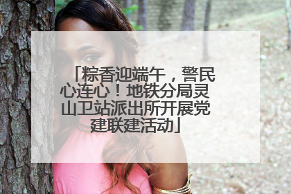 粽香迎端午，警民心连心！地铁分局灵山卫站派出所开展党建联建活动