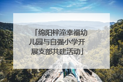 绵阳梓潼幸福幼儿园与自强小学开展支部共建活动