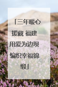 三年暖心援藏 福建用爱为边坝编织幸福锦缎