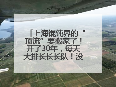 上海馄饨界的“顶流”要搬家了！开了30年，每天大排长长长队！没想到新店在这里