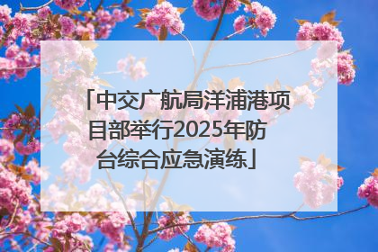 中交广航局洋浦港项目部举行2025年防台综合应急演练