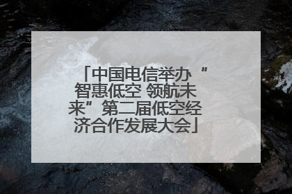 中国电信举办“智惠低空 领航未来”第二届低空经济合作发展大会