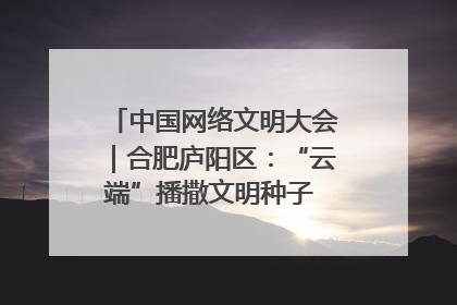 中国网络文明大会｜合肥庐阳区：“云端”播撒文明种子 共建清朗网络空间