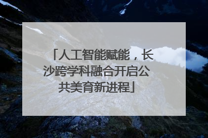 人工智能赋能，长沙跨学科融合开启公共美育新进程