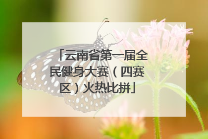 云南省第一届全民健身大赛（四赛区）火热比拼