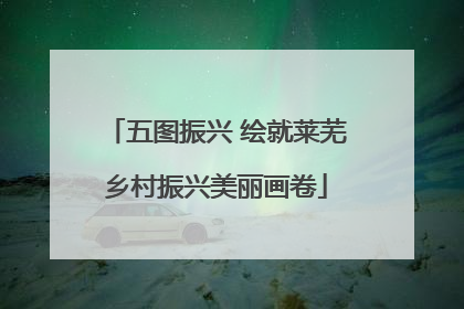 五图振兴 绘就莱芜乡村振兴美丽画卷
