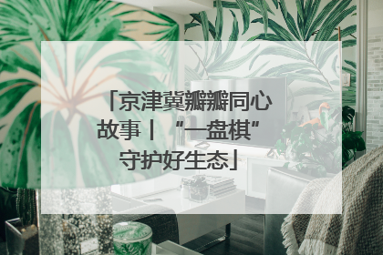 京津冀瓣瓣同心故事丨“一盘棋”守护好生态