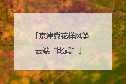 京津冀花样风筝云端“比武”