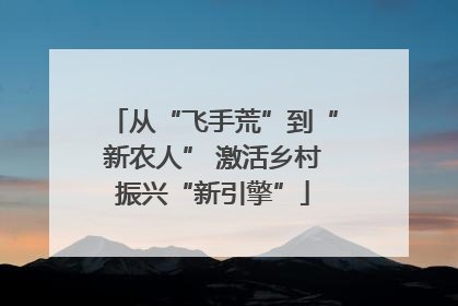 从“飞手荒”到“新农人” 激活乡村振兴“新引擎”