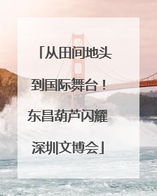 从田间地头到国际舞台！东昌葫芦闪耀深圳文博会