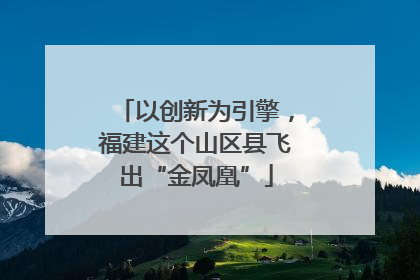 以创新为引擎，福建这个山区县飞出“金凤凰”