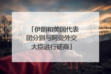 伊朗和美国代表团分别与阿曼外交大臣进行磋商