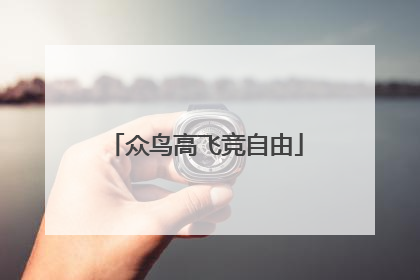 众鸟高飞竞自由