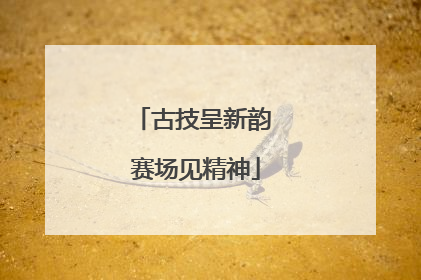 古技呈新韵 赛场见精神