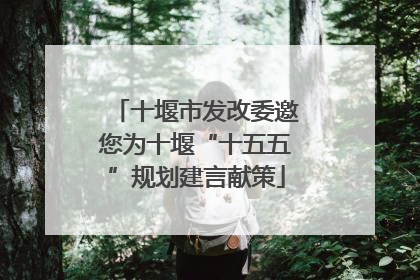 十堰市发改委邀您为十堰“十五五”规划建言献策