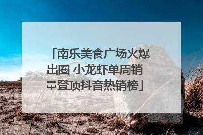 南乐美食广场火爆出圈 小龙虾单周销量登顶抖音热销榜
