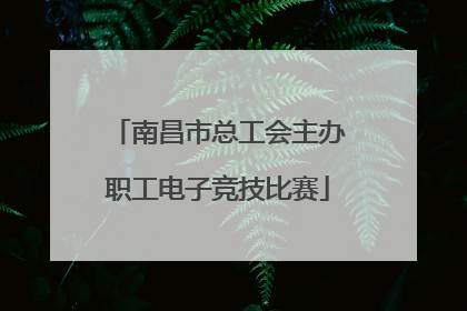 南昌市总工会主办职工电子竞技比赛