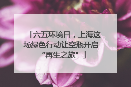 六五环境日，上海这场绿色行动让空瓶开启 “再生之旅”