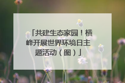 共建生态家园！横峰开展世界环境日主题活动（图）