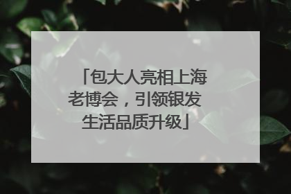 包大人亮相上海老博会，引领银发生活品质升级