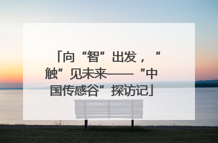 向“智”出发，“触”见未来——“中国传感谷”探访记