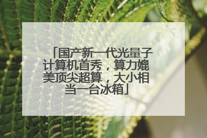 国产新一代光量子计算机首秀，算力媲美顶尖超算，大小相当一台冰箱