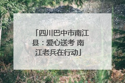 四川巴中市南江县：爱心送考 南江老兵在行动