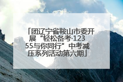 团辽宁省鞍山市委开展“轻松备考·12355与你同行”中考减压系列活动第六期