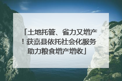 土地托管、省力又增产！获嘉县依托社会化服务助力粮食增产增收
